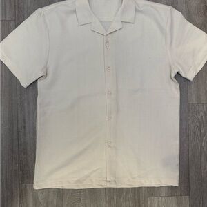 MNML Casual Cream Button Down Shirt